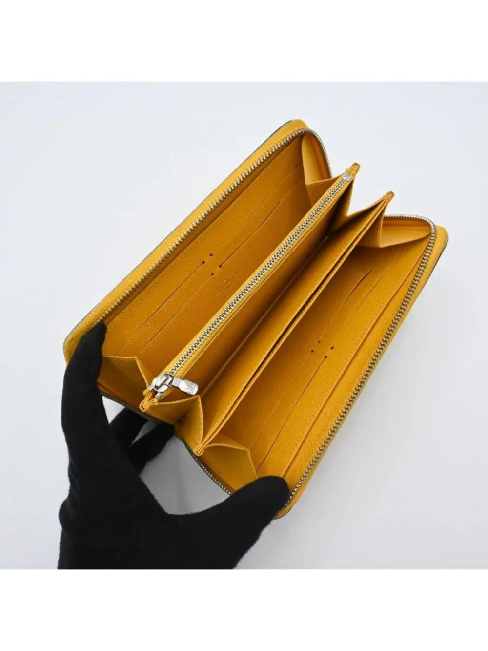 Louis Vuitton Epi Wallet Zippy Yellow Zip Around